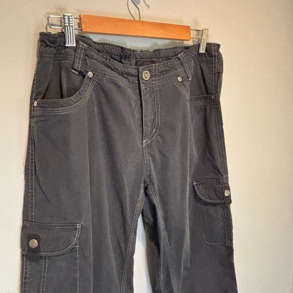 Kuhl Washed Black Roll Tab Convertible Cargo Pant - size 12 - Picture 5 of 10